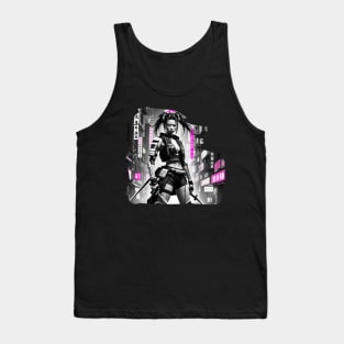 Japanese Style Girl Futuristic Tank Top